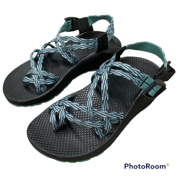 CHACO Dagger ZX/2 Classic Teal Green Toe Loop Sandals - Picture 12 of 12